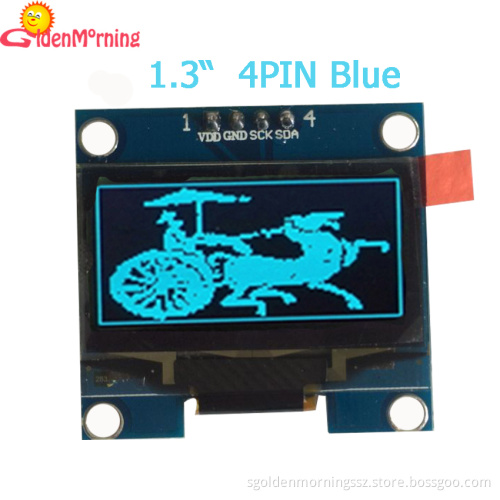 1.3-inch OLED Display Module with 128x64 Pixels Resolution, Blue Color